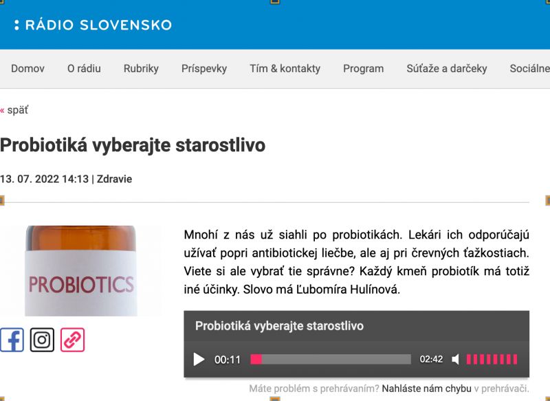Probiotiká vyberajte starostlivo